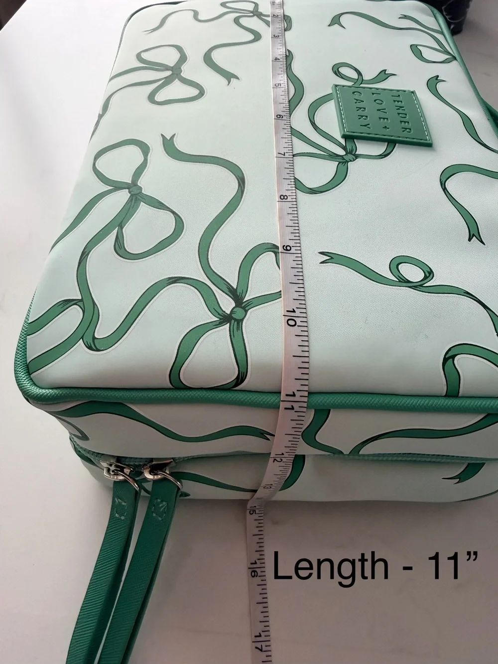 Tender Love + Carry Toiletry Bag Green Bows